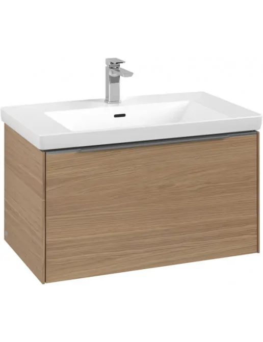 Villeroy & Boch Subway 3.0 Waschbeckenunterschrank mit 1 Auszug, Nordic Oak