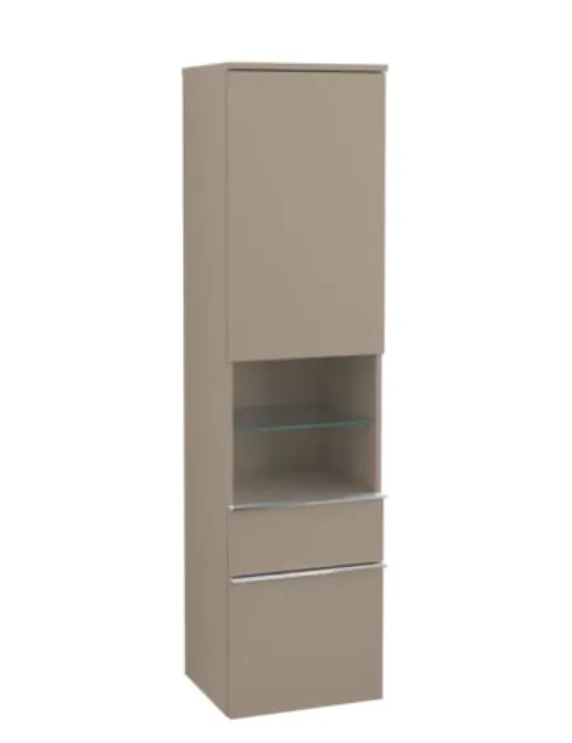 Villeroy & Boch Venticello Hochschrank 1Tür, Truffle Grey