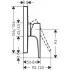 Hansgrohe Metropol Einhebel-Brausenmischer Unterputz mit Hebelgriff, Masszeichnung
