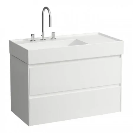 Laufen Lani Waschtischunterbau 2 Auszüge, B: 880mm, weiss