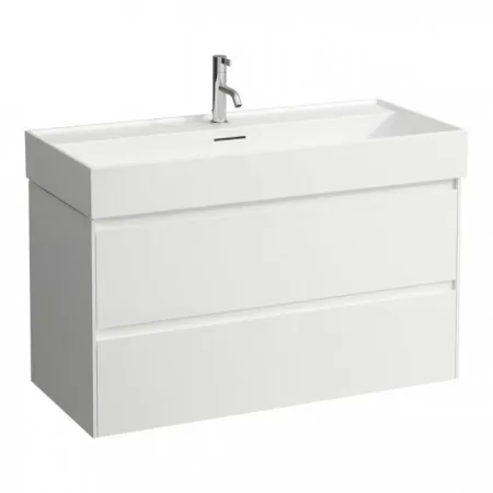 Laufen Lani für Kartell Waschtischunterbau 2 Auszüge, B: 985mm, T: 450mm, weiss