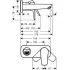 Hansgrohe Talis E Einhebel-Waschtischmischer Unterputz, Masszeichnung